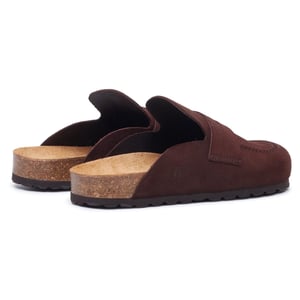 Hush Puppies Briar Geschlossene Zehe Wildleder Damen Muiltjes SCHOKOLADEN