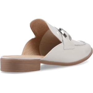 Hush Puppies Calla Leder Damen Ivory Pantoletten