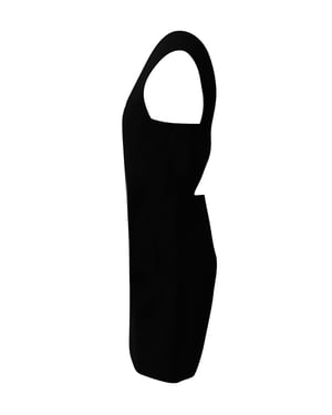 IRO Calley Minikleid mit Cut-outs aus schwarzem Acetat