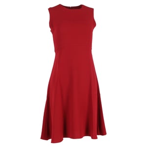 Joseph knielanges ärmelloses Skaterkleid aus roter Viskose