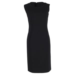 Ärmelloses Max Mara Midi-Kleid aus schwarzem Polyester