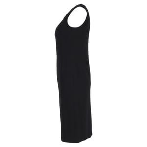 Ärmelloses Max Mara Midi-Kleid aus schwarzem Polyester