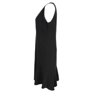 Max Mara Midikleid aus schwarzem Polyester
