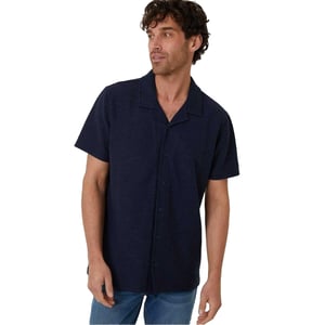 Threadbare - "Antti" Hemd für Herren, leger, kurzärmlig (Marine)
