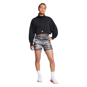 Under Armour - "Project Rock" Laufshorts für Damen (Schwarz)
