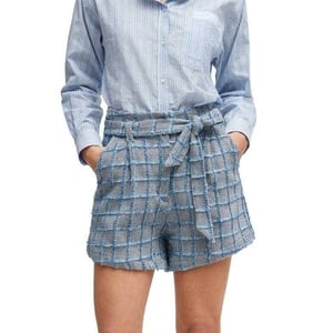 Boss - "Teofila" Shorts für Damen (Grau/Blau)