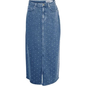 Vero Moda - "Tessa" Midirock für Damen, Denim, Regulär (Blaues Denim)