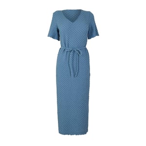 Vero Moda - Midikleid für Damen, V-Ausschnitt (Kronenblau)