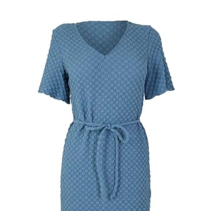 Vero Moda - Midikleid für Damen, V-Ausschnitt (Kronenblau)