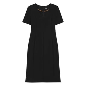 Boss - "Damaisa" Kleid für Damen, V-Ausschnitt, kurzärmlig (Schwarz)