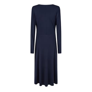 Boss - "Ettita" Wickelkleid für Damen, V-Ausschnitt, Langärmlig (Dunkelblau)