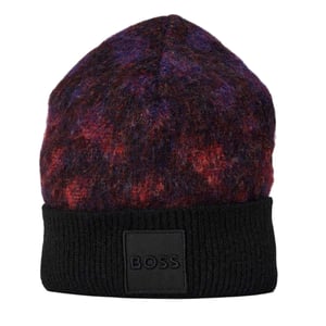 Boss - "Miracolo" Mütze für Herren/Damen Unisex, gerippt (Schwarz)