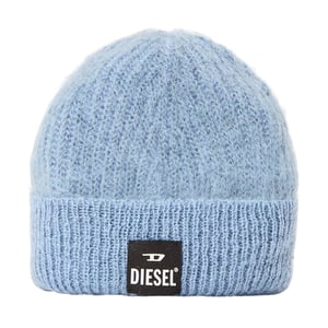 Diesel - "Edro Mohr" Mütze für Herren/Damen Unisex, Logo (Blassblau)