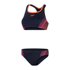Speedo - Zweiteiliger Badeanzug für Damen (Marine/Pink)