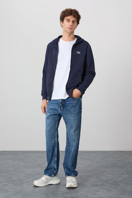 Herren Kapuzen-Zip-Sweatshirt