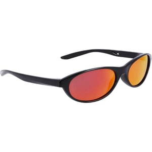 Nike - Oval-Sonnenbrille für Herren/Damen Unisex (Schwarz/Rot)