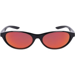 Nike - Oval-Sonnenbrille für Herren/Damen Unisex (Schwarz/Rot)