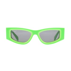 Off White - "Andy" geometrisches Design-Sonnenbrille (Grün)