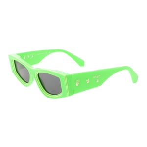 Off White - "Andy" geometrisches Design-Sonnenbrille (Grün)