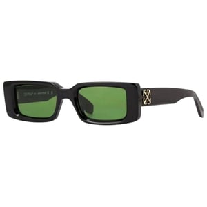 Off-White - "Arthur" Pfeil-Sonnenbrille für Herren/Damen Unisex (Schwarz/Grün)