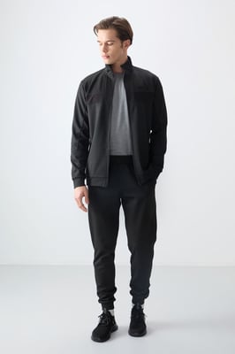 Herren Sweatshirt- und Hosen-Set mit Farbblockdesign