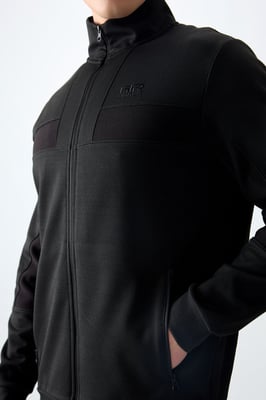 Herren Sweatshirt- und Hosen-Set mit Farbblockdesign