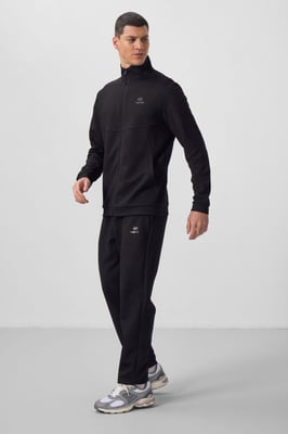 Herren Langarm-Reißverschluss Sweatshirt und Hose Set