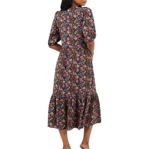 Brave Soul - Wickelkleid für Damen, Regulär (Schwarz)