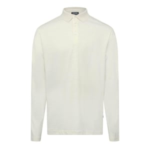 Boss - "Pado 110" Poloshirt für Herren, Langärmlig (Weiß)