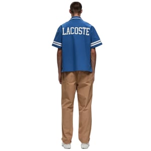 Lacoste - Hemd für Herren, Baumwolltwill, leger (Blau)
