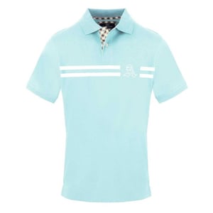 Aquascutum - Poloshirt für Herren, Mit Kragen, kurzärmlig (Himmelblau)