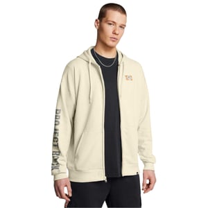 Under Armour - "Project Rock" Hoodie mit durchgehendem Reißverschluss für Herren, leger (Braun)
