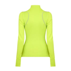 Nike - "Swift" Oberteil für Damen, mit kurzem Reißverschluss, Jersey (Silber)
