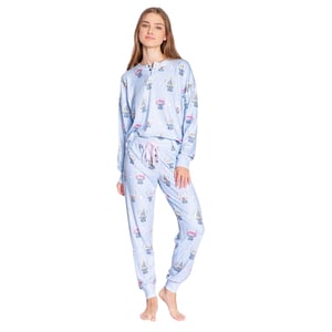 PJ Salvage - Schlafanzug für Damen (Hellblau)