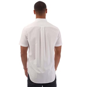 Gant - Hemd für Herren, Baumwolle Leinen, kurzärmlig (Weiß)