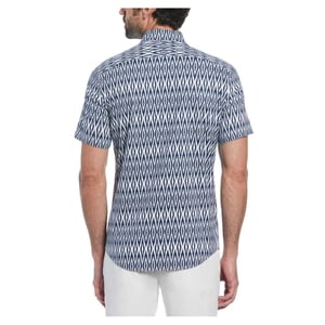 Original Penguin - Hemd für Herren, Regulär, kurzärmlig (Meeresblau)