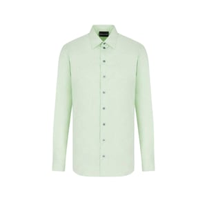 Emporio Armani EA7 - Hemd für Herren, Leinen (Grün)