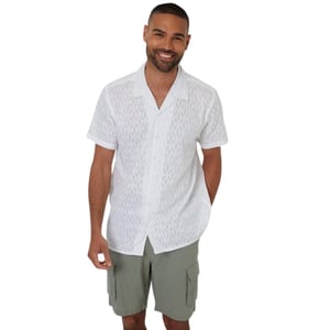 Threadbare - Hemd für Herren, kurzärmlig (Weiß)