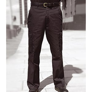 Warrior Herren Cargo-Hose / Arbeitshose (Schwarz)