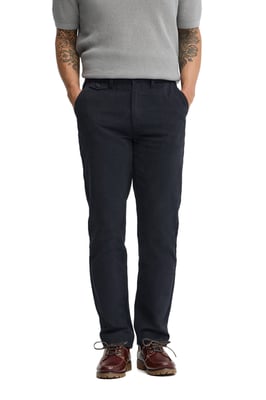 Chinohose marineblau im Regular Fit mit Polo Club Logo