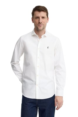 Hemd weiß im Slim Fit mit Rigby Go Logo