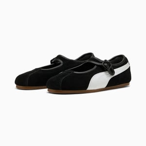 Puma Tacklette Wildleder Damen Schwarz/Weiß Trainer