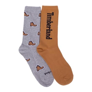 Timberland - Stiefelsocken für Herren (2er-Pack) (Mittelgrau)