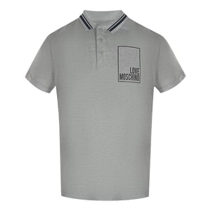 Love Moschino - Poloshirt für Herren, Baumwolle (Grau)