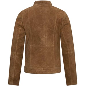 Elle - "Moto" Jacke für Damen, Wildleder (Hellbraun)