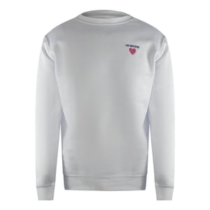 Love Moschino - Sweatshirt für Herren, Logo (Weiß)