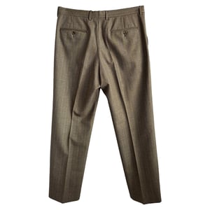 Gucci Fischgrätstreifenhose aus brauner Wolle