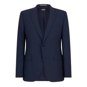 Boss - Anzugjacke für Herren, Reverskragen (Blau)