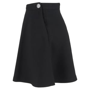 Sandro A-Linien-Minirock aus schwarzem Polyester
