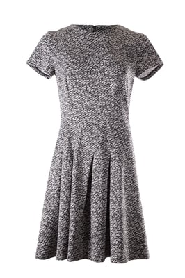 Michael Kors Strickkleid aus schwarzer und weißer Viskose